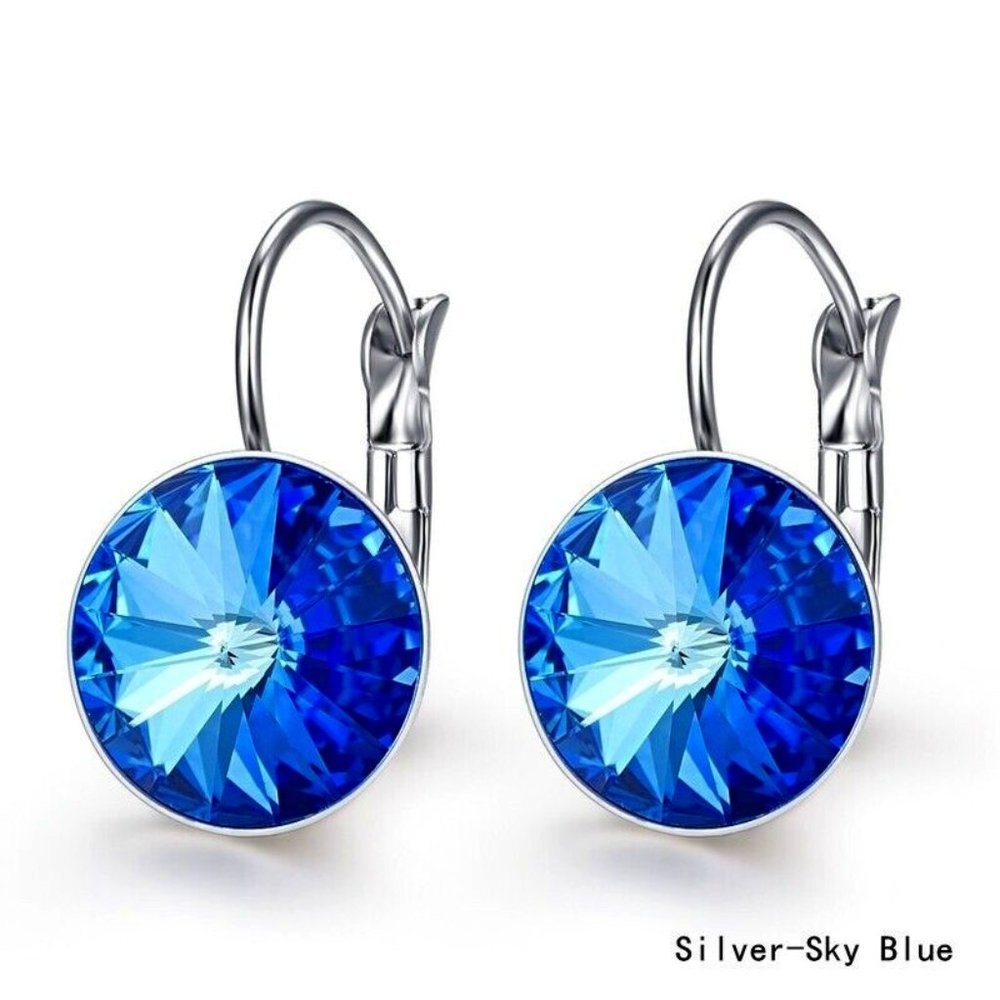 Blue Crystal Drop Earrings 2/$10 SALE